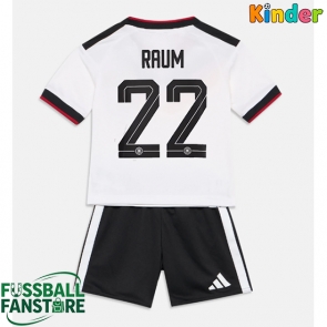 Deutschland David Raum #22 Replik Heimtrikot Kinder WM 2026 Kurzarm (+ Kurze Hosen)